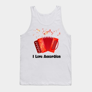 I Love Accordion Tank Top